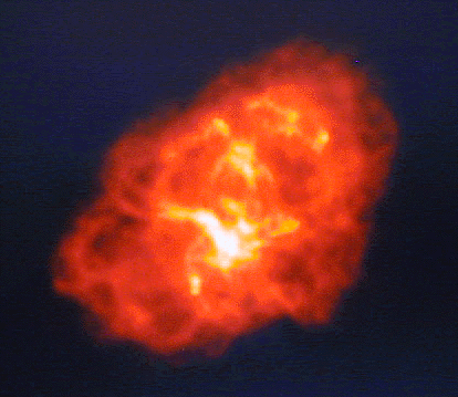 radio image of the Crab Nebula