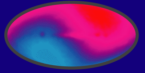 COBE sky map showing dipole