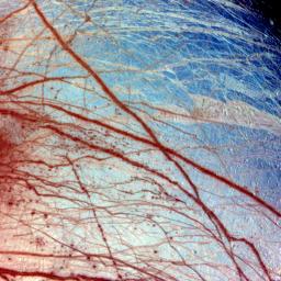 Surface features on Europa