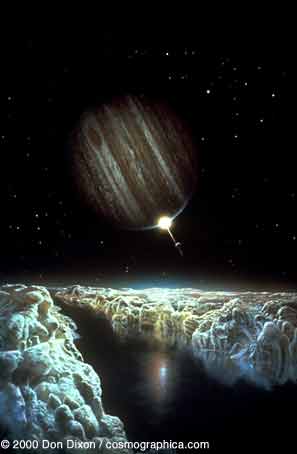 Artist's concept on the surface of Europa