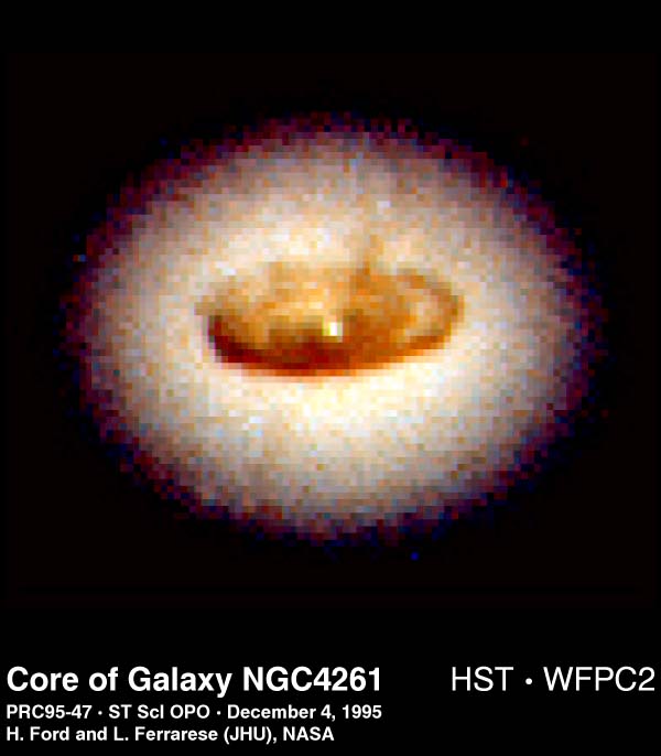 NGC 4261, a galaxy with a large disk of gas in its nucleus