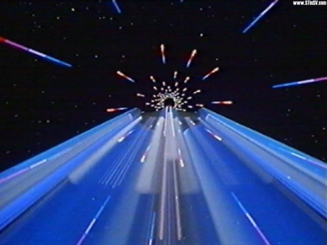 blurred images as result of warp drive