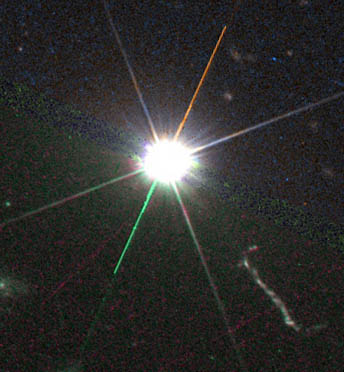 HST image of 3C273 and its jet