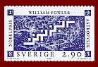 Swedish stamp honoring Fowler