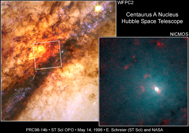 Centaurus A nucleus, near infrared