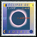 French stamp of eclipse