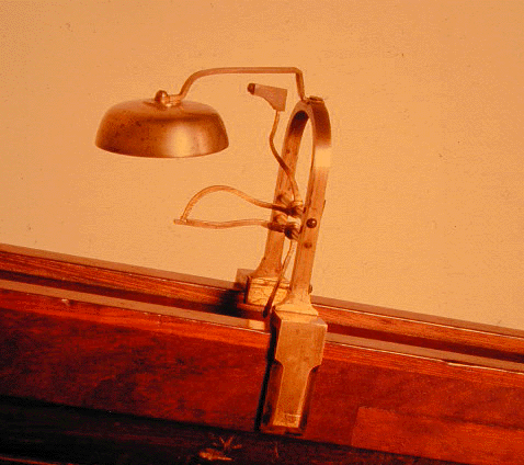 One of the bells that indicated passage of a ball on the plane