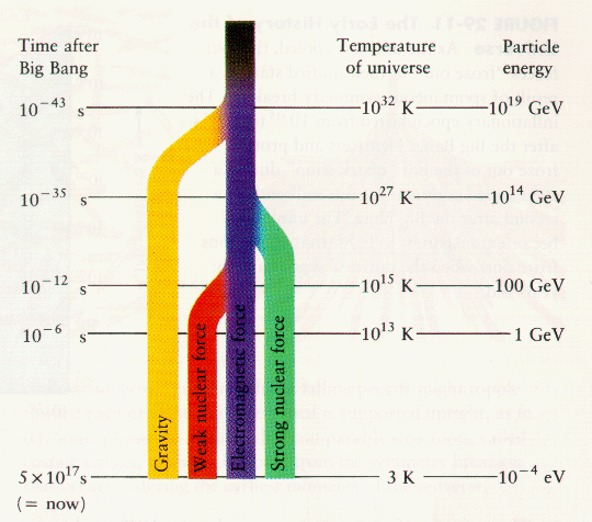 unification of forces in the early Universe