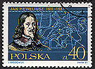 Polish stamp honoring Hevelius