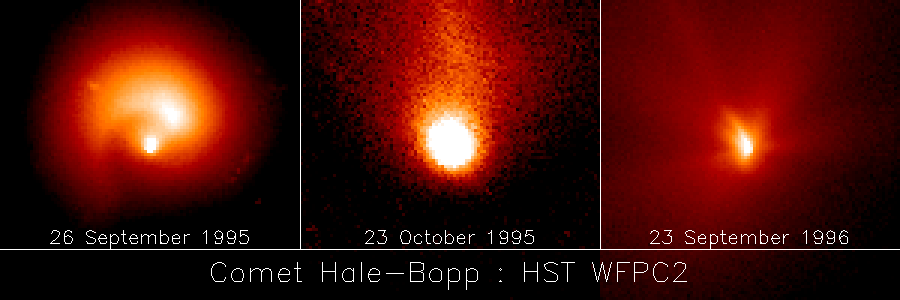 HST pictures of the nucleus of Hale-Bopp