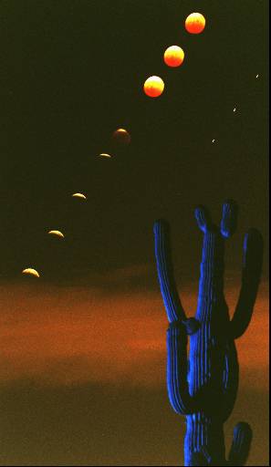 Lunar eclipse over Arizona