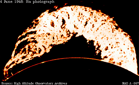 Dramatic outburst from the surface of the sun