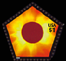 U.S. stamp of solar corona