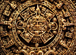 Aztec calendar stone