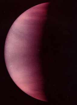 Modern picture of Venus in crescent phase