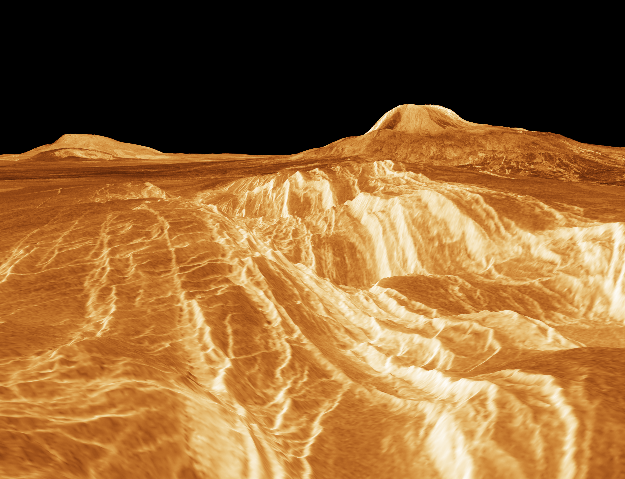 Venus terrain (in this case, a deep valley)